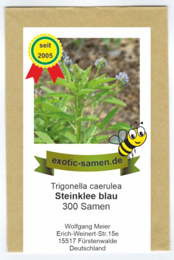 Blauer Steinklee - Schabzieger Klee - Bienenweide - Gewürz- und Arzneipflanze - 300 Samen