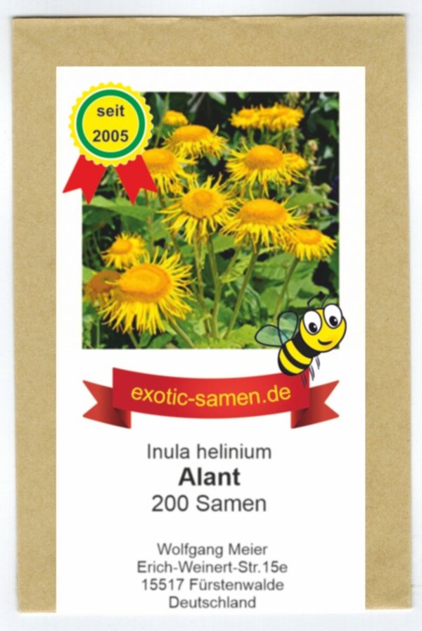 Alant - Inula helenium - Bienenweide - Zier- / Arzneipflanze - 200 Samen