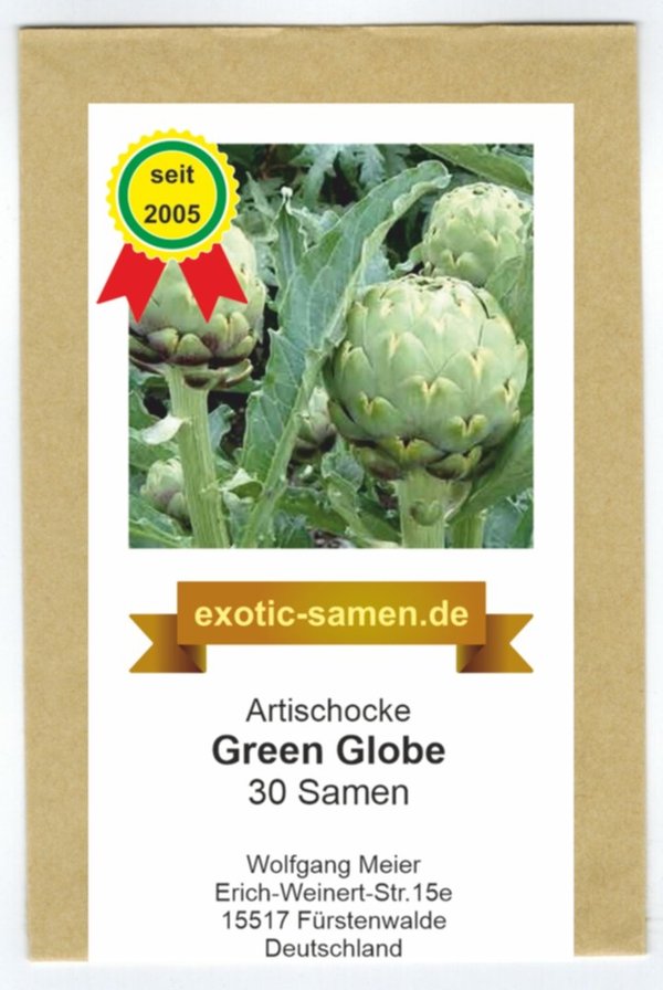 Artischocke - Green Globe - Große Köpfe - Gemüse - Zier- u. Arzneipflanze - 30 Samen