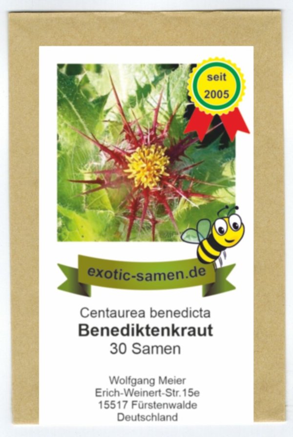 Benediktenkraut - Natternkraut - Centaurea benedicta - Arznei- u. Zierpflanze - 30 Samen