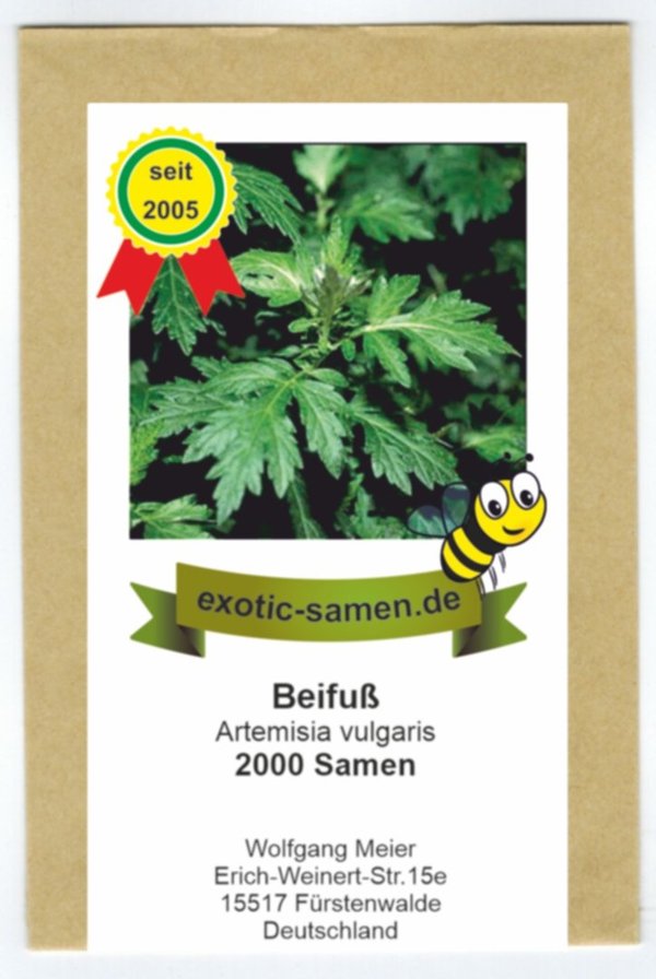 Beifuß - Bienenweide - Gewürzbeifuß - Artemisia vulgaris - 2000 Samen