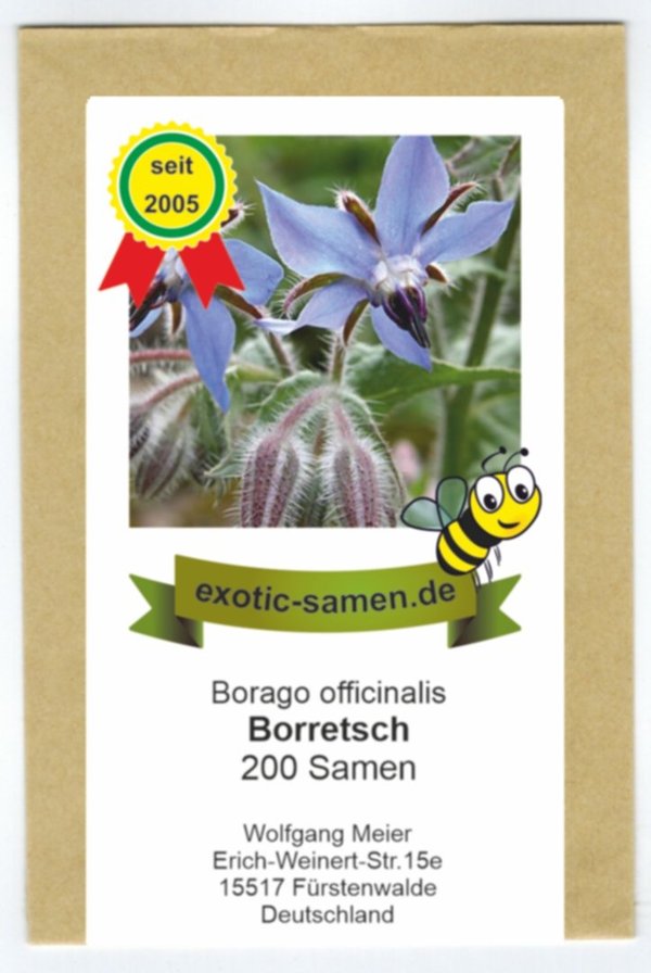 Borretsch - Bienenweide - Borago officinalis - 200 Samen