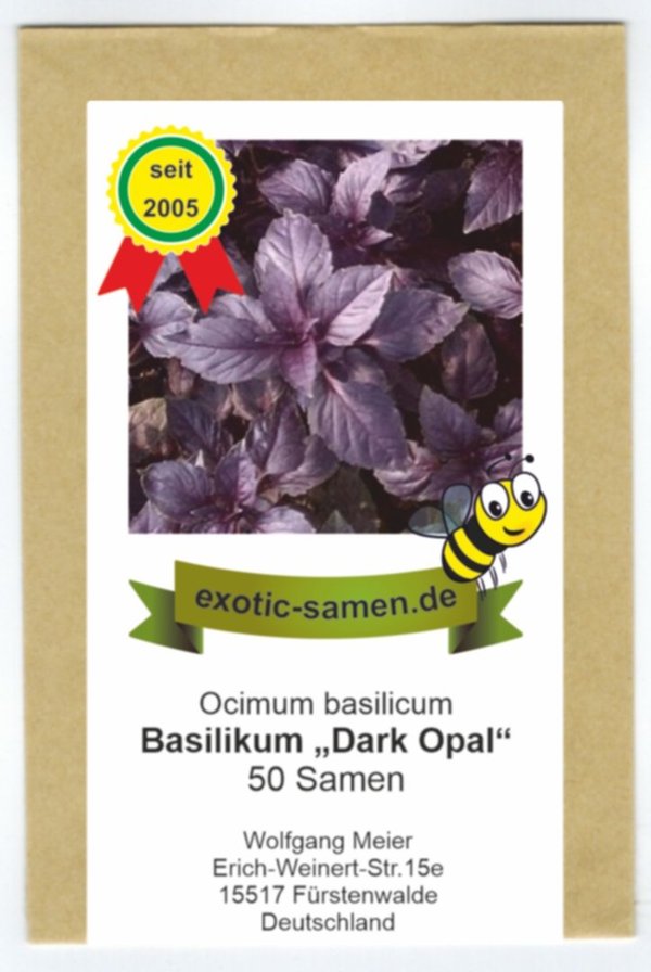 Ocimum basilicum - Basilikum "Dark Opal" - 50 Samen