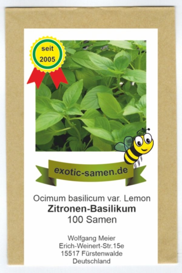 Ocimum basilicum - Basilikum"Cinamonette" - Mexikanisches Zimt-Basilikum - 100 Samen