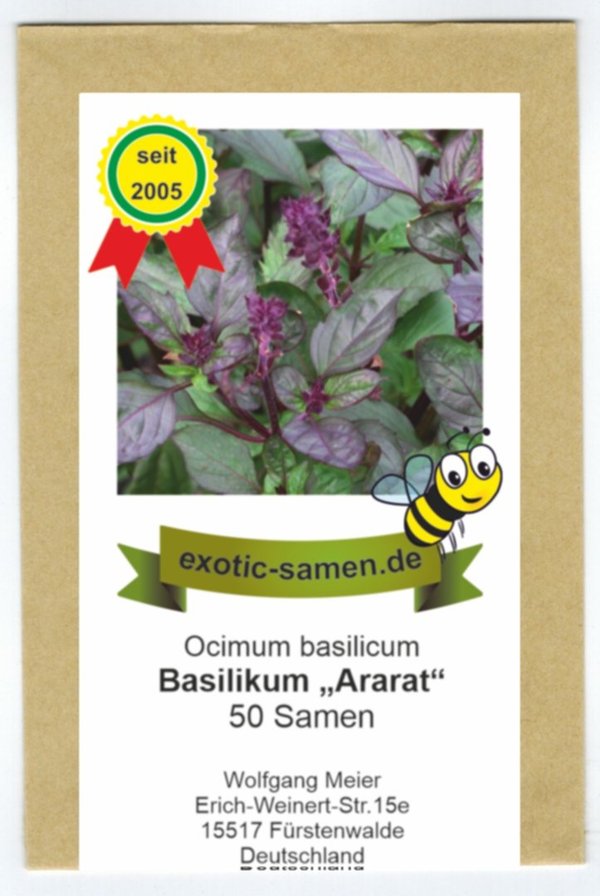 Ocimum basilicum - Geschmackssieger - Basilikum "Ararat" - 50 Samen