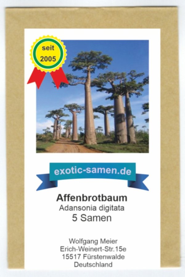 Adansonia digitata - Affenbrotbaum - 5 Samen