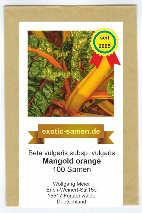 Mangold - orange - Beta vulgaris - 100 Samen